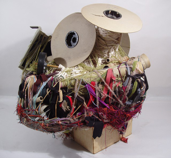  Judith Scott, Untitled (JS 27), 1997, mixed media (fiber and found objects), 31 x 30 x 30 in. (78.7 x 76.2 x 76.2 cm)