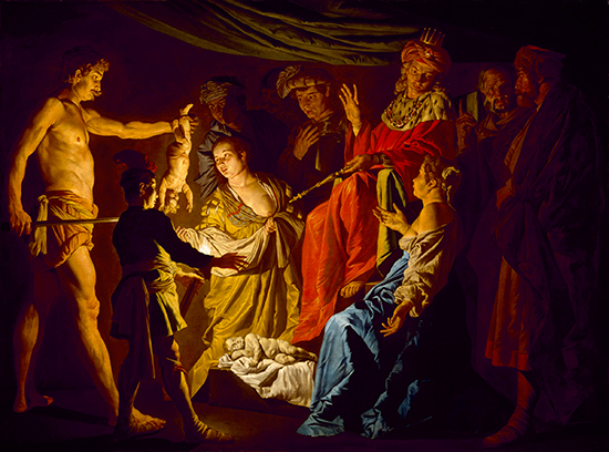 painting by Matthias Stomer called The Judgment of Solomon c. 1640 oil on canvas