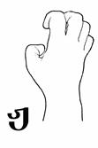This is not a closed dactyl. ž is formed with the palm facing forward and all five fingers curved sensitively, nervously