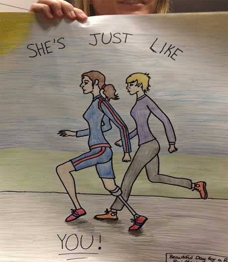 Artwork promoting sport and ability.