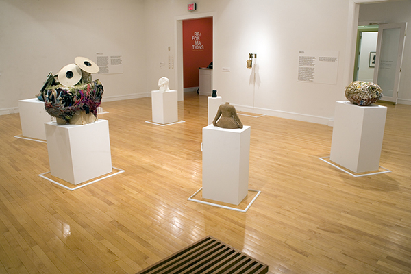 Installation view of RE/FORMATIONS: Disability, Women, and Sculpture, Van Every Gallery, Davidson College, 2009