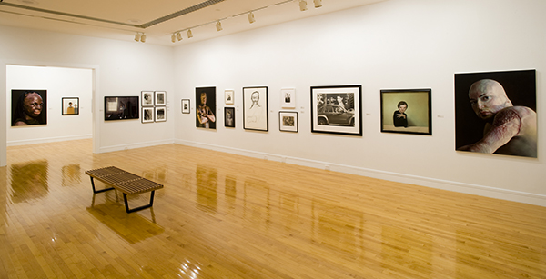 Installation view of STARING, Van Every Gallery, Davidson College, 2009