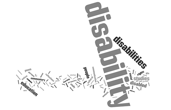 This is a Wordle created from the titles of articles in DSQ from 2000-2012.  It demonstrates the significance of certain terms—such as disability, education, people, and rights—as they appeared in weight and frequency during this period.