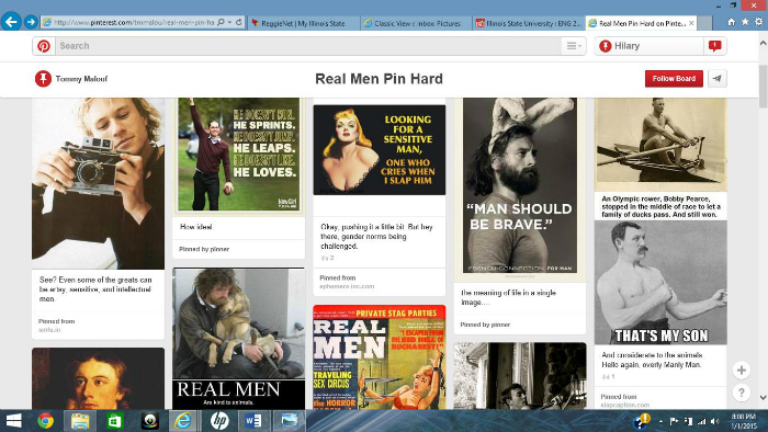 Normal Commonplace Book: Real Men Pin Hard